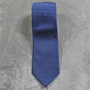 Vintage Fairfax Tie Mens 57.5x3.25 Blue Geometric Abstract Silk Barneys New York